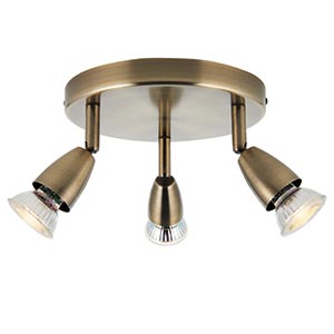 Amalfi 3lt round antique brass 35W